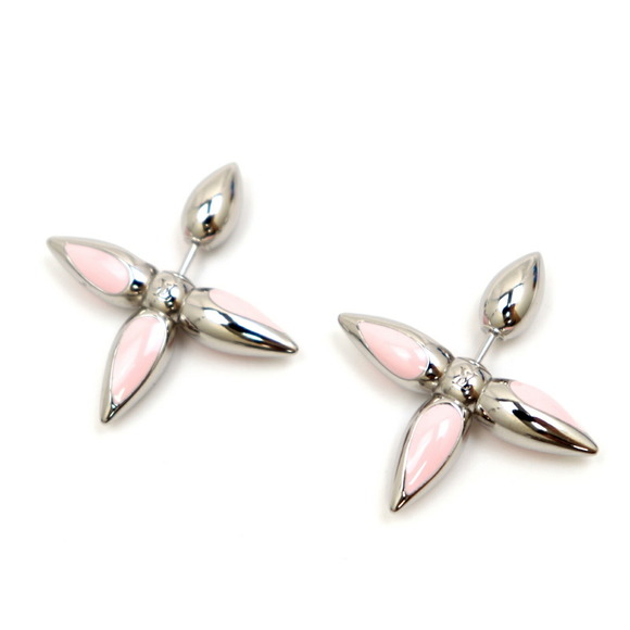 Louis Vuitton Jewelry Louis Vuitton Bookle Dreille Louisette Earrings Womens Rose Pink M0297